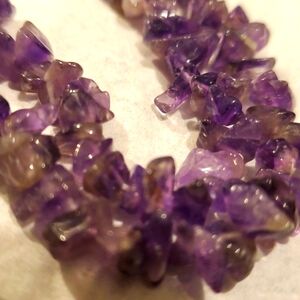 Purple Genuine Amethyst Necklace